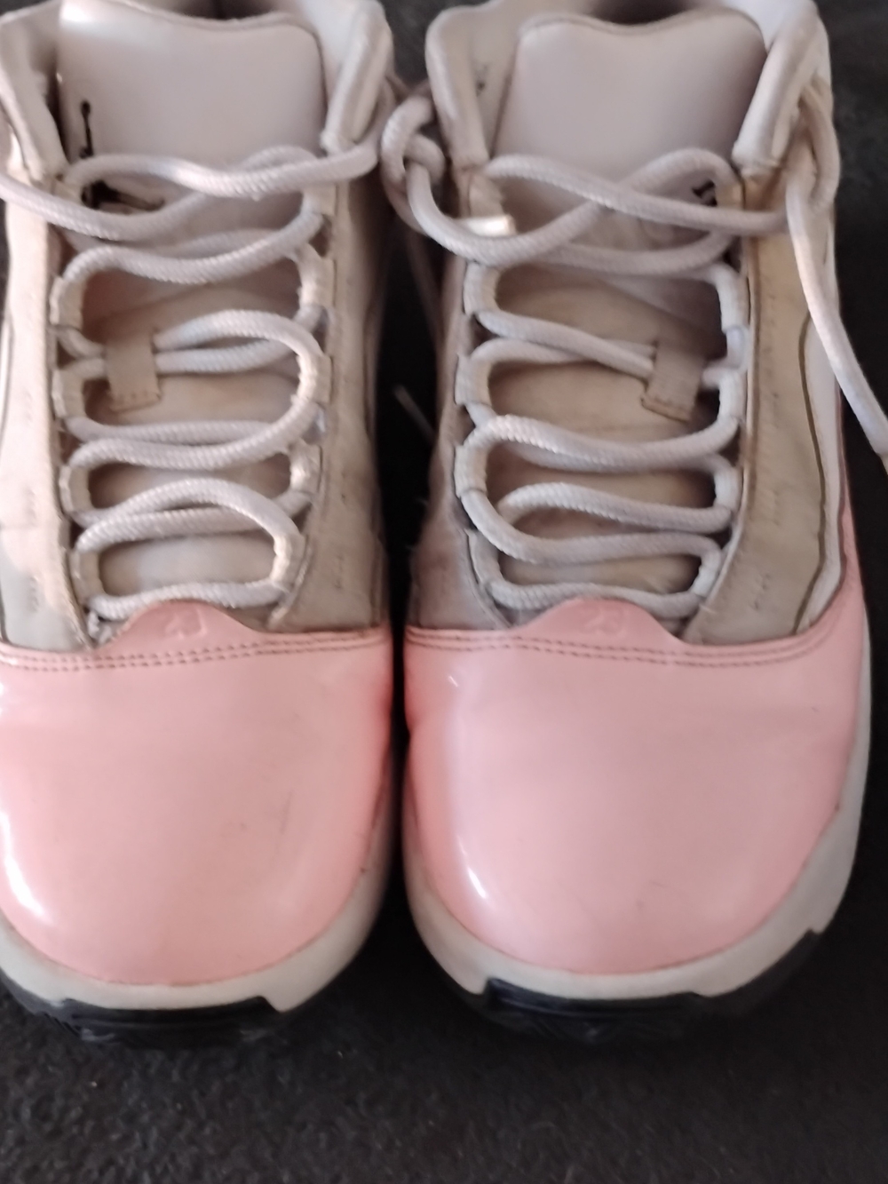 Jordan Women's Athletic Shoes White and Pink